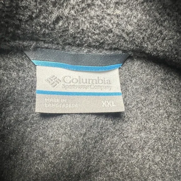 Columbia Sportswear Gray Fleece Pockets Full Zip Jacket Adult Regular Size XXL - Picture 10 of 11